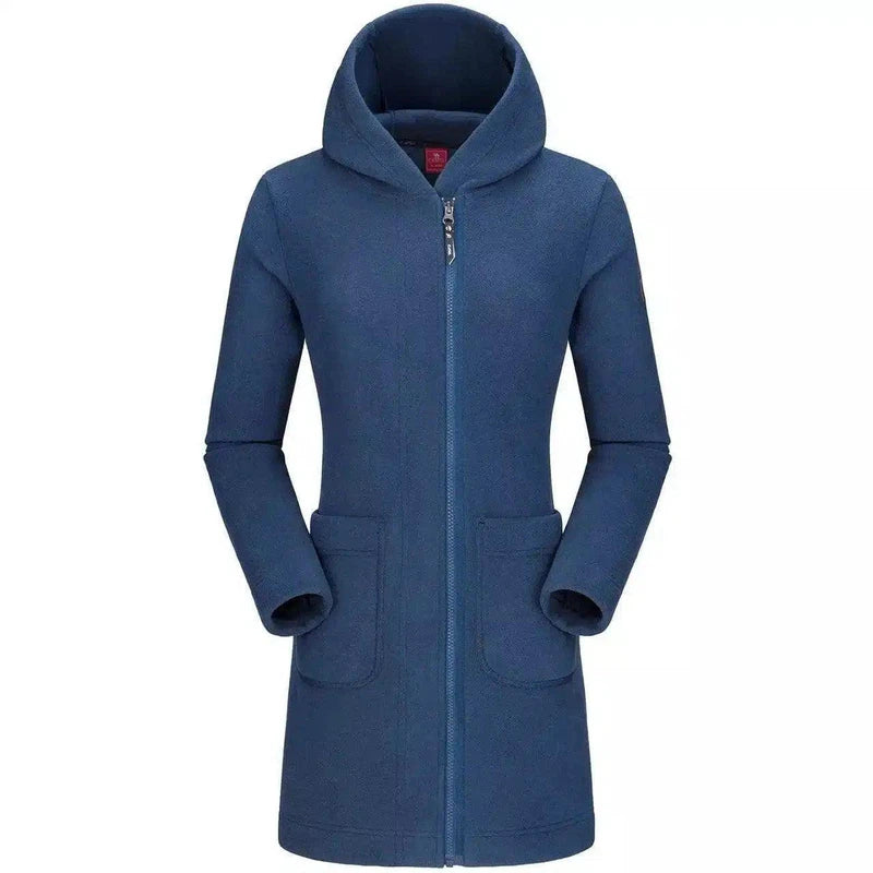 LOVEMI - Lovemi - Mid long fleece jacket with hood