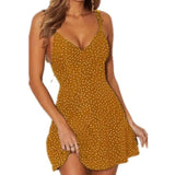 LOVEMI - Lovemi - Polka-dot lace-up fashion dress