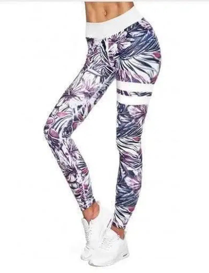 Rainforest Yoga trousers leggings-Purple-3