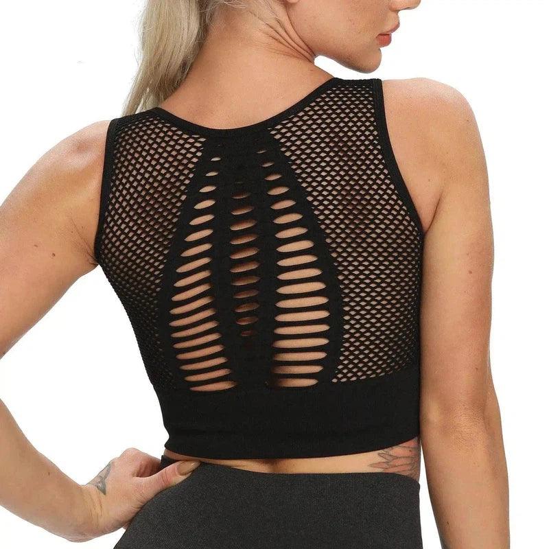 LOVEMI - Lovemi - Sexy Sollow Breathable Mesh Beauty Back Sports