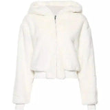 LOVEMI - Lovemi - Short plush coat loose hooded top