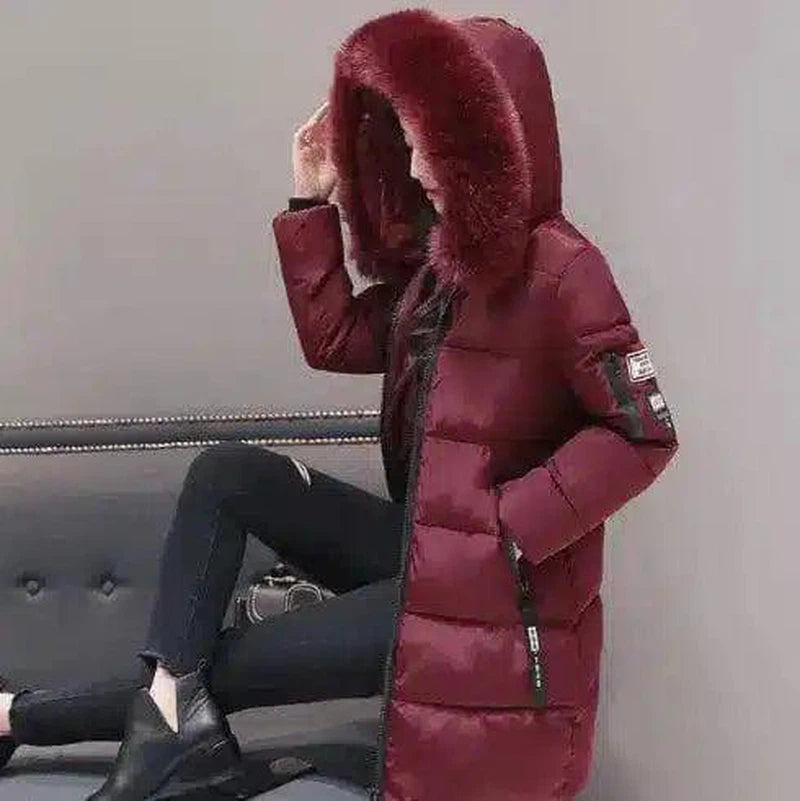 Chic 3XL Winter Jackets for Women-Claret-10