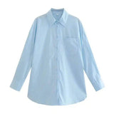 LOVEMI - Lovemi - Solid Color Casual Shirt Girls Top