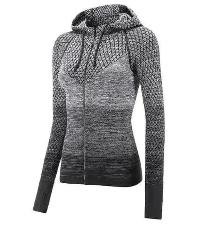 LOVEMI - Lovemi - Sports hoodie Slim zip yoga sports jacket female