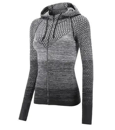 Sports hoodie Slim zip yoga sports jacket female jacket-1