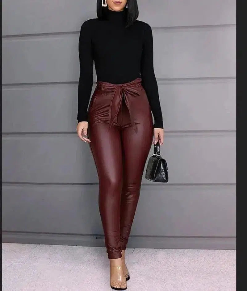 LOVEMI - Lovemi - Tight pu leather leggings