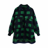 LOVEMI - Lovemi - Women's long-sleeved woolen plaid jacket