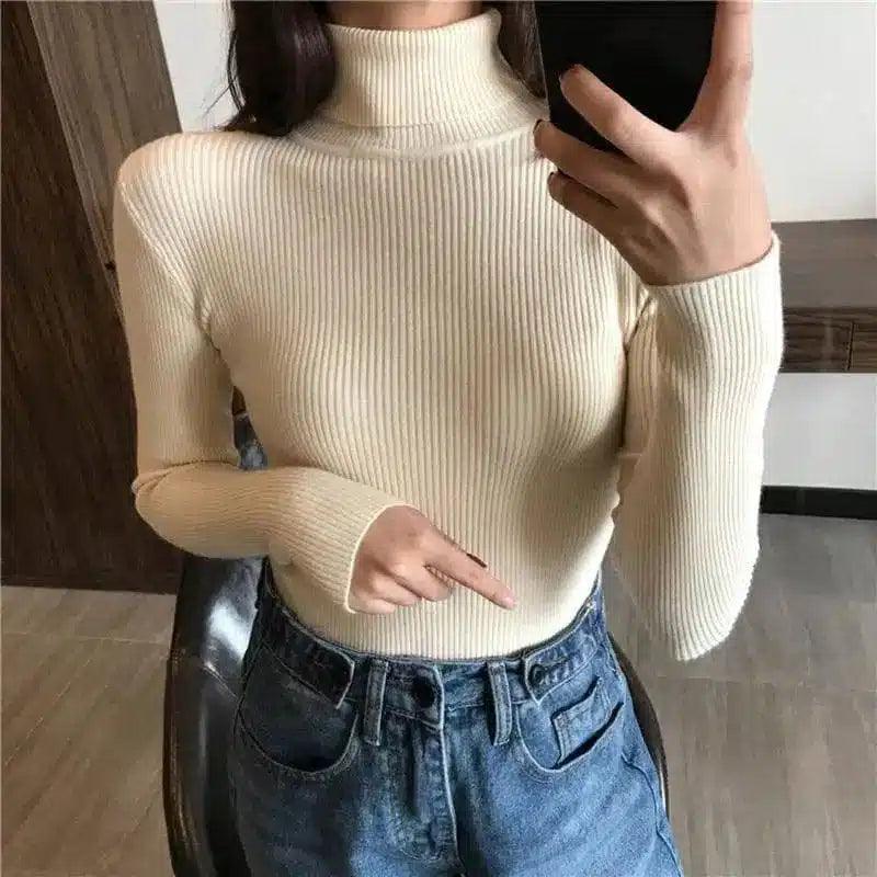 LOVEMI - Lovemi - Women's turtleneck sweater