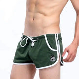 Men's cotton boxer briefs-ArmyGreen-4