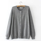 Navy Blue Cardigan: Classic & Versatile Knitwear-grey-8