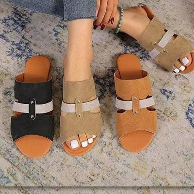 New Fish Mouth Sandals With Belt Buckle Design Summer Beach-2