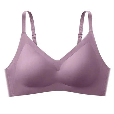 Padded Deep V Lingerie Yoga Fitness Sports Bra-Purple-3