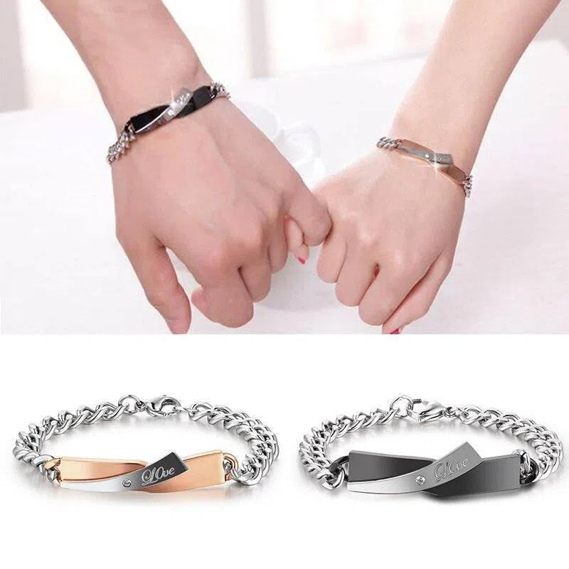 Couple Cross-design Bracelet-1