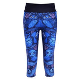 point pants women's leggings Blue Owl digital print women-2