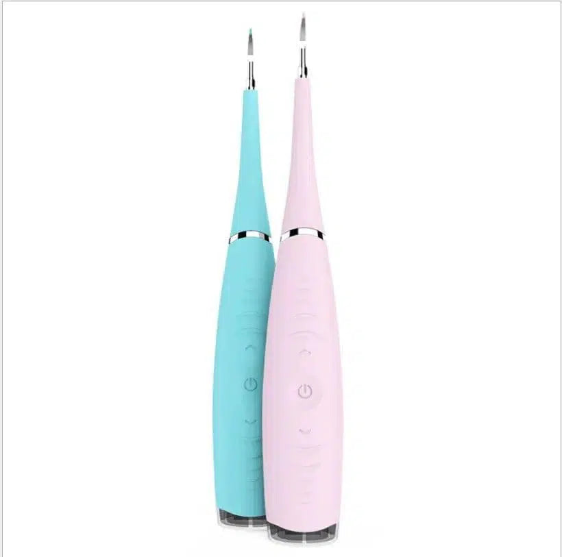 Portable Electric Dental Scaler Tooth Calculus Remover-PinkBlue-5