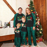 Printed Autumn Winter Christmas Set Parent-child Home Wear-Man-2