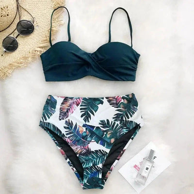 Printed bikini swimsuit-4