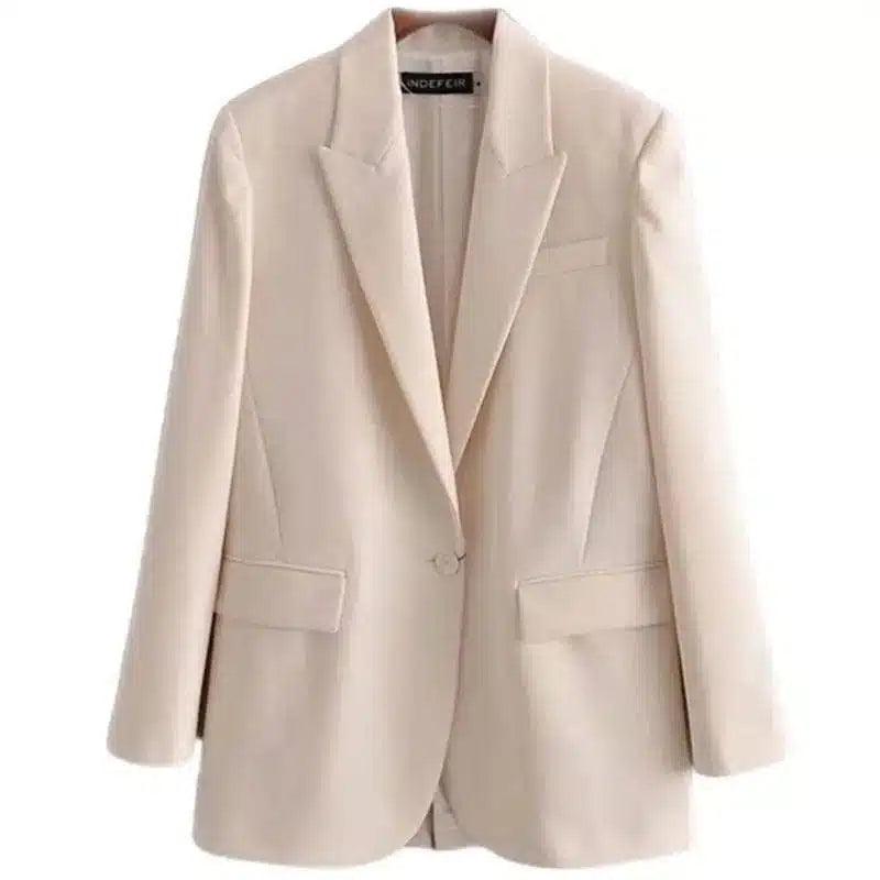 LOVEMI - Lovemi - Senior Casual Suit Jacket Women All-match Texture