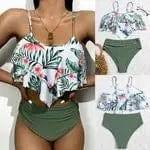 Printed Multicolor High Waist Bikini-1