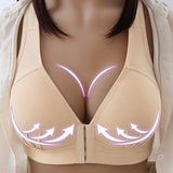 Push Up Bra Front Closure Solid Color Brassiere-front style1-A-6