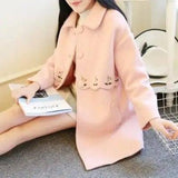 Student embroidered woolen coat-6