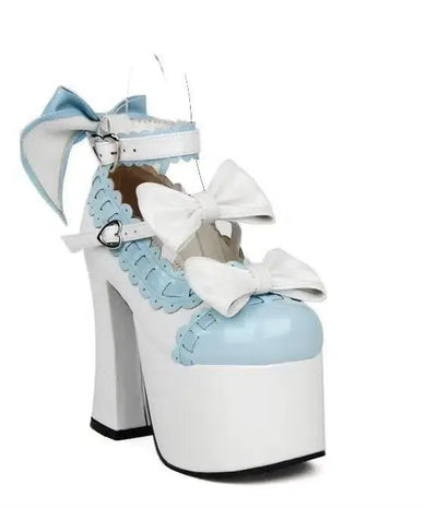 Stylish Bow Platform Heels for Trendy Outfits-2