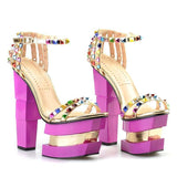 Strange Style High Heels Platform Pink-4