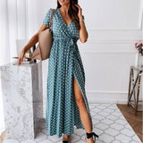 Summer Polka Dot Casual Dresses-4