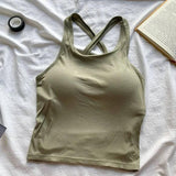 Tank Tops Women With Built In Bra Spaghetti Strap Tanks For-C-green-18