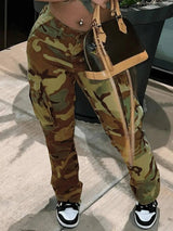 Trendy Camo Cargo Pants: Must-Have Streetwear-Yellow-10