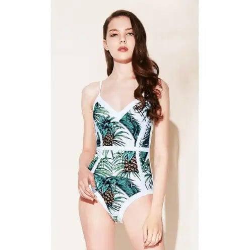 Triangle one-piece swimsuit one-piece swimsuit multi-rope-C-3