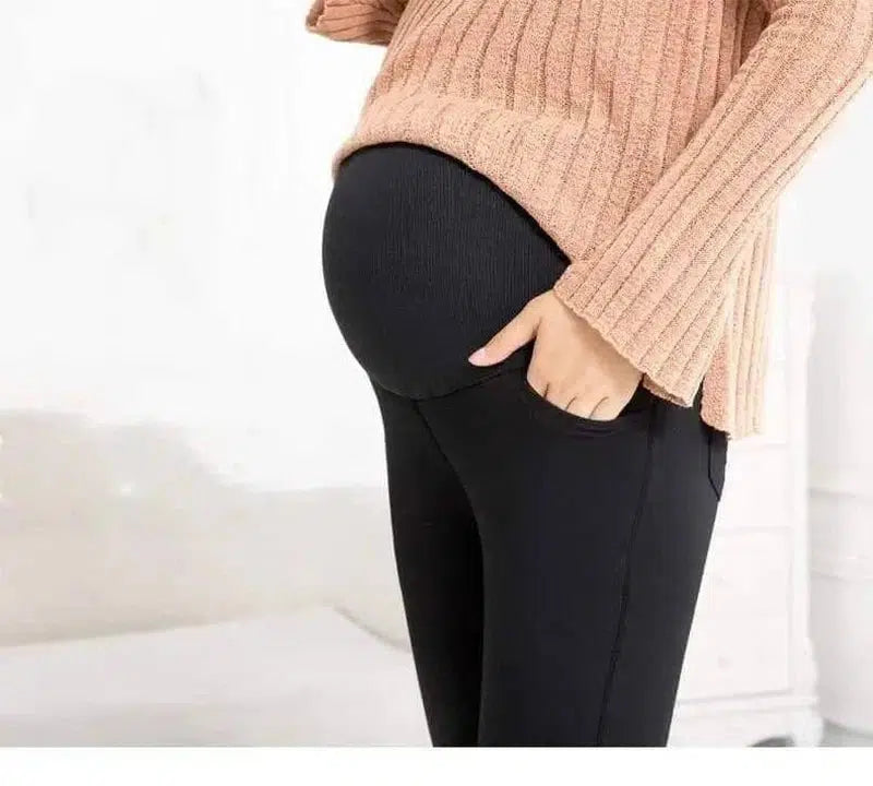 LOVEMI - Lovemi - Winter three layer Plush Maternity Pants