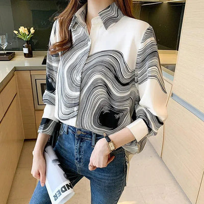 Women's Fashion Tops Printed All-matching-8