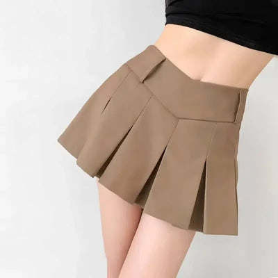 Chic Pleated Mini Skirt | Trendy Women's Fashion-6