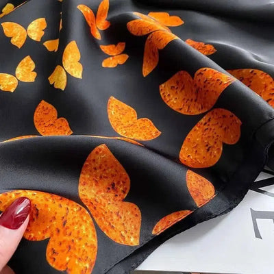 Women's Retro Fashion Decorative Scarf Silk Satin-3