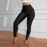 Women's Solid Color Slim Fit Leggings-9