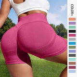 Women Sport Seamless Short Leggings High Waist Elastic Solid Yoga Leggings Ftness Gym Trainning Joggings Pants-1