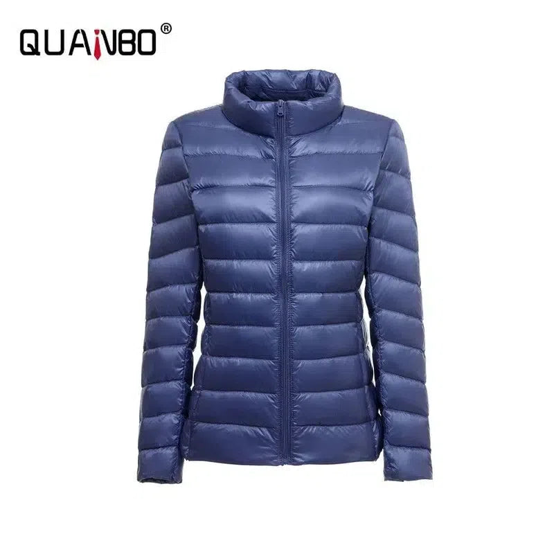 Lightweight Women's Quilted Jacket-Hazeblue-12