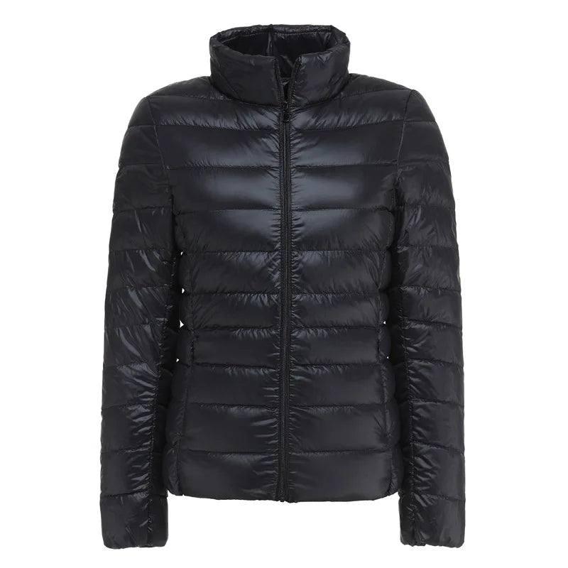 Lightweight Women's Quilted Jacket-Black-8