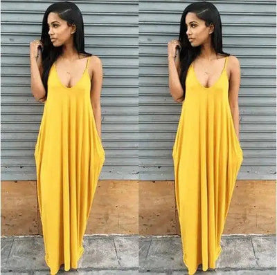 Women Summer Dress 2019 Casual Long Dresses Plus Size-9