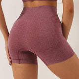 Workout Yoga Shorts For Women Summer Running Gym Shorts-Wine Red-9