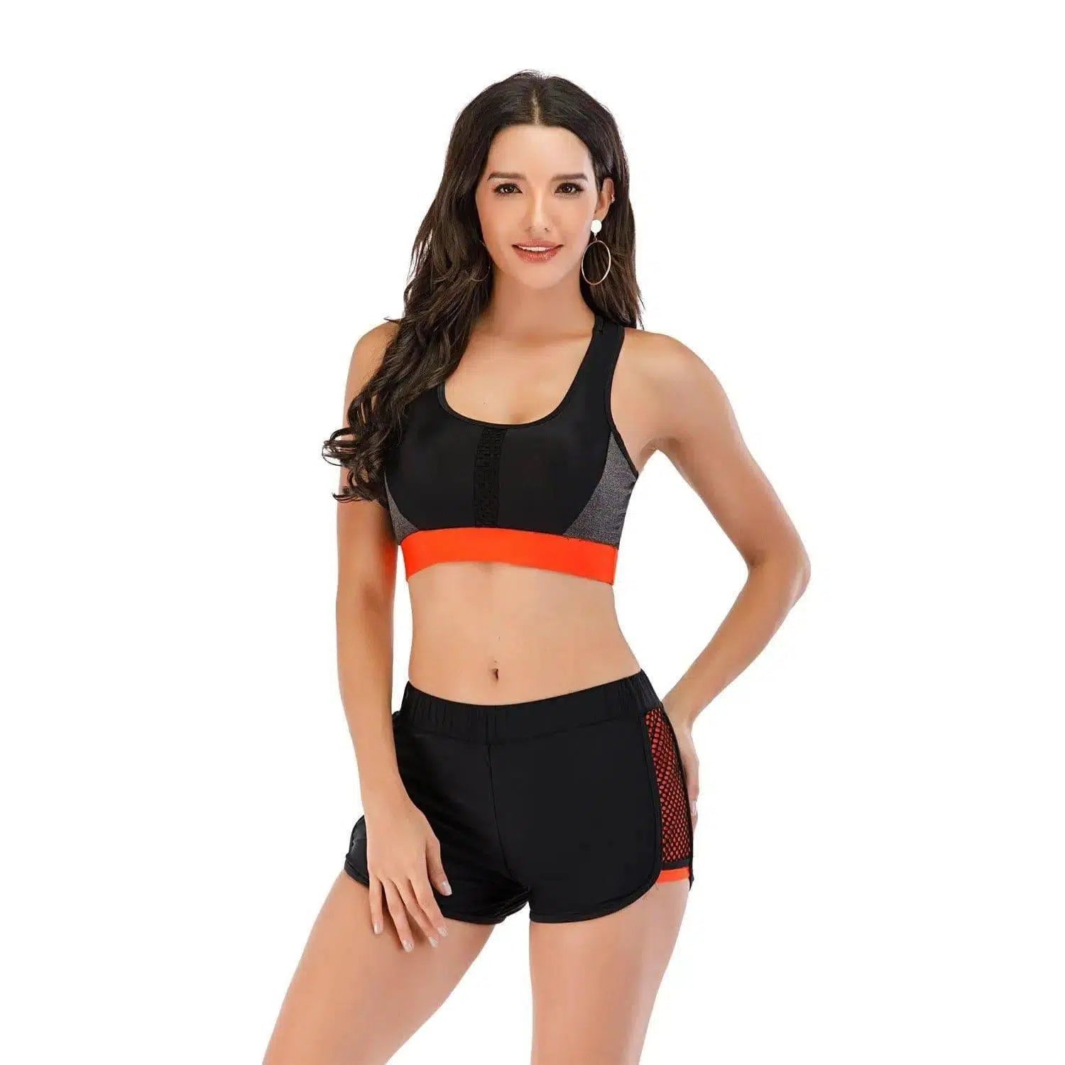 Sports Vest Split Boxer Bikini Set-XL-2