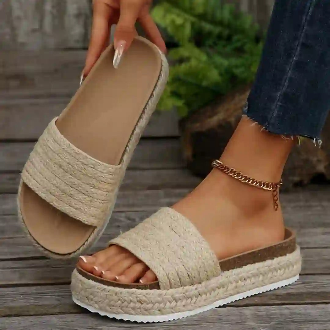 Women’s Hemp Rope Muffin Sole Sandals
